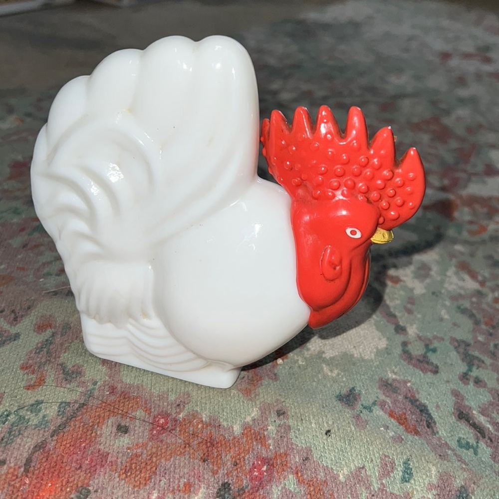 Vintage Avon Rooster Glass Bottle